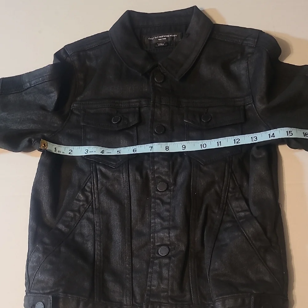 Cult Of Individuality Kids Black Denim Jacket NWOT Size 8